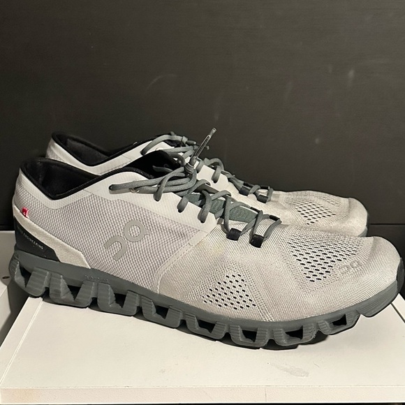 On Running Other - On Men's Cloud X Running SZ 14 Glacier Gray 40.99595 Shoes Lightweight Worn 2x